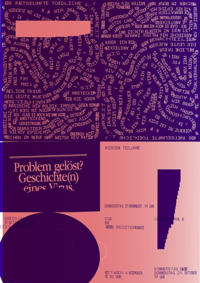 Problem solved? - Shedhalle poster