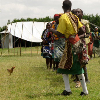 Ex-Vietnam era 'Rainchute' at Uaso Nyiro Primary in Kenya